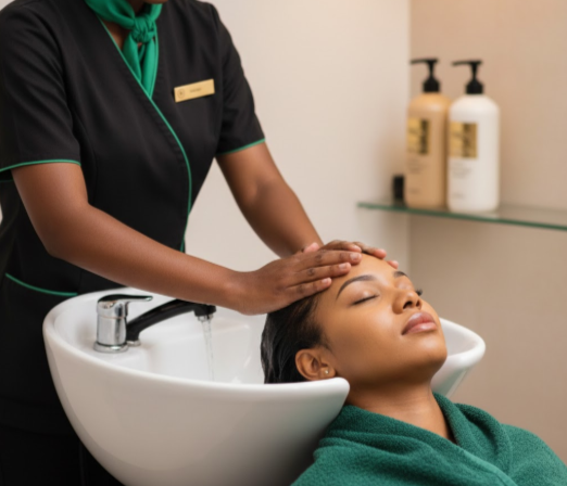 Shampooing, Conditioning and Head Massage